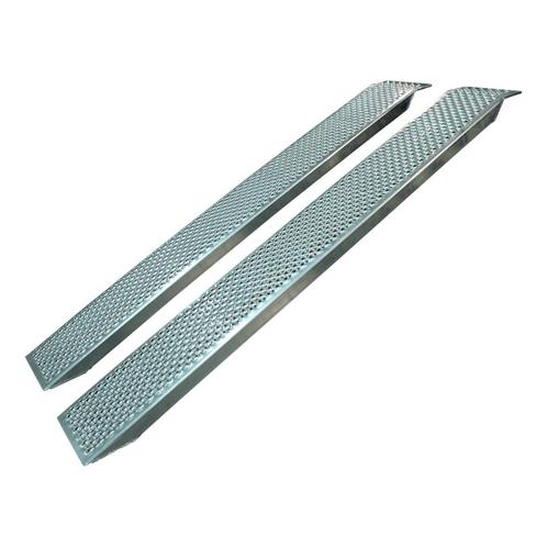 Novio Set oprijplaten recht aluminium 2500 x 260, Auto diversen, Aanhangwagen-onderdelen, Ophalen of Verzenden