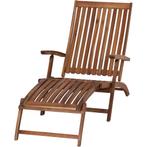Siena Garden Paleros Ligstoel Acaciahout 147x60 cm - Bruin, Tuin en Terras, Ophalen of Verzenden, Nieuw