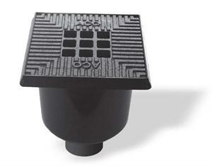 ACO Vloerput uit kunststof - gietijzeren rooster en, Doe-het-zelf en Verbouw, Buizen en Afvoer, Ophalen of Verzenden