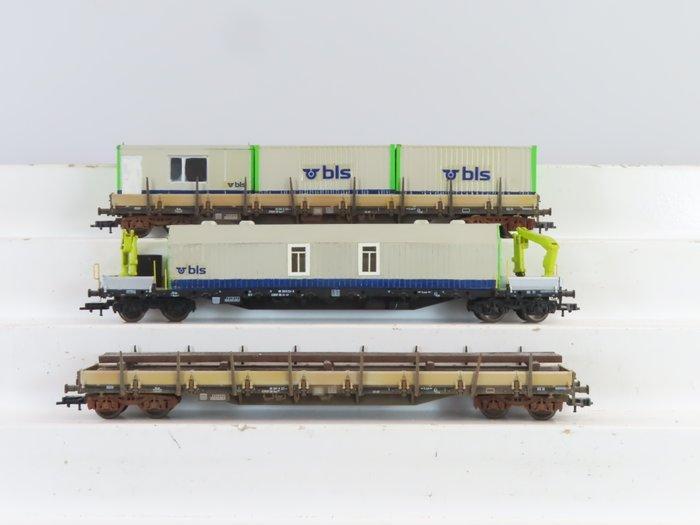 Fleischmann H0 - Modeltrein goederenwagon (1) - 3-delige, Hobby en Vrije tijd, Modeltreinen | H0