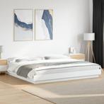 vidaXL Bedframe bewerkt hout wit 180x200 cm, Huis en Inrichting, Slaapkamer | Bedden, Eenpersoons, Verzenden, Wit, Nieuw