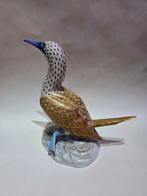 Herend - Beeldje - Blue Fishnet Booby 16014 VHSP108 Reserve, Antiek en Kunst, Antiek | Glas en Kristal