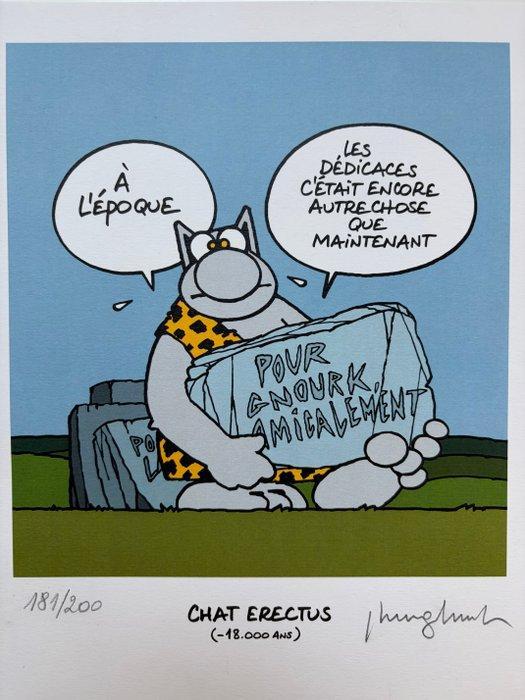 Philippe Geluck - 1 Silkscreen - Le Chat - Chat Erectus, Boeken, Strips | Comics