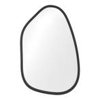 [en.casa] Spiegel Filiano hangend 80x58 cm zwart mat, Huis en Inrichting, Woonaccessoires | Spiegels, Verzenden, Nieuw