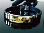 Amber Leren armband met Baltisch amber - Vrouwen, Heren,