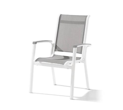 Sieger Calvi Stapelstoel Aluminium/textileen -, Huis en Inrichting, Stoelen, Ophalen of Verzenden