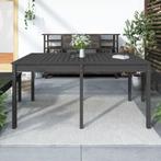 vidaXL Tuintafel 159,5x82,5x76 cm massief grenenhout grijs, Tuin en Terras, Tuintafels, Verzenden, Nieuw