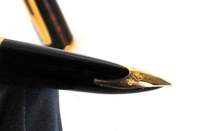 Waterman - Carène Marine Amber GT- oro 18 KT - Vulpen, Verzamelen, Pennenverzamelingen