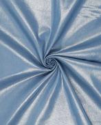 Denim Stretch Metallic Zilver/Blauw, Nieuw, Blauw