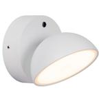 Witte buiten wandlamp met schemersensor modern, Finn, 12W,, Ophalen of Verzenden, Nieuw, Rvs, Wandlamp