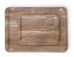 Dienblad met hout bedrukking - melamine - hout - 24x35cm, Verzenden, Nieuw in verpakking