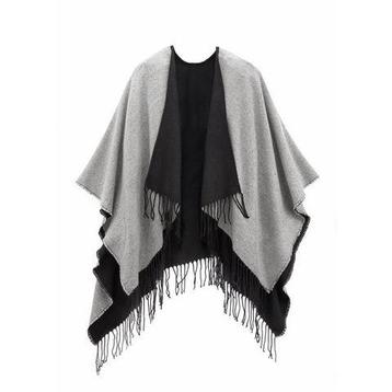 Lascana Gebreide poncho Cape Omkeerbare poncho, beschikbaar voor biedingen
