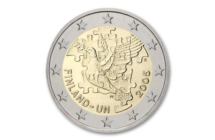 2 euro 60 jaar UN lidmaatschap 2005 - Finland, Postzegels en Munten, Munten | Europa | Euromunten, Verzenden