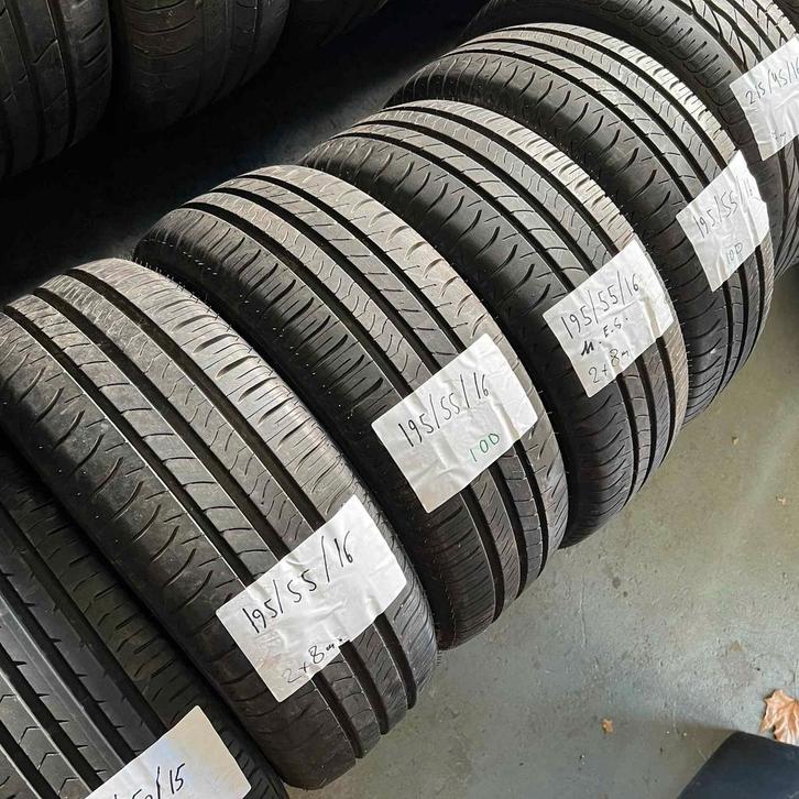 4 x Michelin Energy Saver 195-55-16 Zomerbanden 8mm, Auto-onderdelen, Banden en Velgen, 16 inch, Zomerbanden, 195 mm, Personenwagen