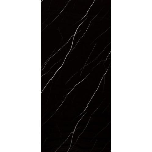 Wandpaneel Isodeco Nero Marquina 120x260 cm Waterbestendig, Doe-het-zelf en Verbouw, Tegels, 60 cm of meer, Wandtegels, Nieuw