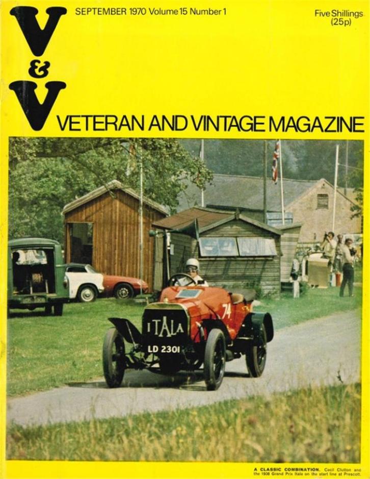 1970 VETERAN AND VINTAGE MAGAZINE 1 ENGELS, Boeken, Auto's | Folders en Tijdschriften