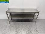 RVS Dubbele Etagère Brug 140 x 37 x 70,5 cm Horeca, Ophalen of Verzenden, Gebruikt