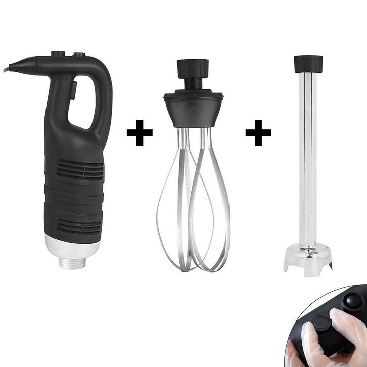 GGM Gastro | Staafmixer incl. mixerstaaf 400mm & Klopper - |, Witgoed en Apparatuur, Keukenmixers, Verzenden