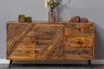 Dressoir Mangohout Fiona 165 cm, Nieuw, Industriële meubels, Overige houtsoorten, Verzenden