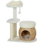 TRUUSK Krabpaal 79 Cm Met Kattenhol, Bed, Speelballen, Krabp, Dieren en Toebehoren, Katten-accessoires, Verzenden, Nieuw