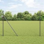 vidaXL Hexagon Schutting Grijs 1,5x50 m Staal, Verzenden, Nieuw
