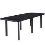 vidaXL Tuintafel 216x90x72 cm kunststof antraciet, Verzenden, Nieuw, Kunststof