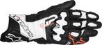 Alpinestars GP Plus R V3 Zwart Wit Fluo Rood Leren, Nieuw met kaartje, Alpinestars, Handschoenen, Heren