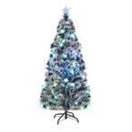 vidaXL Kunstkerstboom met standaard/LED 180 cm glasvezel