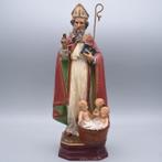 Sinterklaas van Bari - Olot - Handgeschilderde houtpulp -