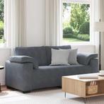 vidaXL Loveseat bank 140 cm fluweel donkergrijs, Verzenden, Nieuw, Stof