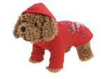 Honden Kerst Hoodie Rood -  Rudolf Light (Truien), Dieren en Toebehoren, Ophalen of Verzenden, Nieuw, Hondenvest
