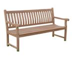 Teak tuinbank Comfort met gebogen rugleuning 120 cm, Tuin en Terras, Ophalen of Verzenden, Nieuw