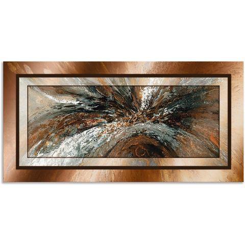 Artland Artprint Goud abstract 1 als artprint van, Huis en Inrichting, Woonaccessoires | Schilderijen, Tekeningen en Foto's, Nieuw