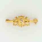 Broche - 14 karaat Geel goud, Witgoud, Sieraden, Tassen en Uiterlijk, Antieke sieraden