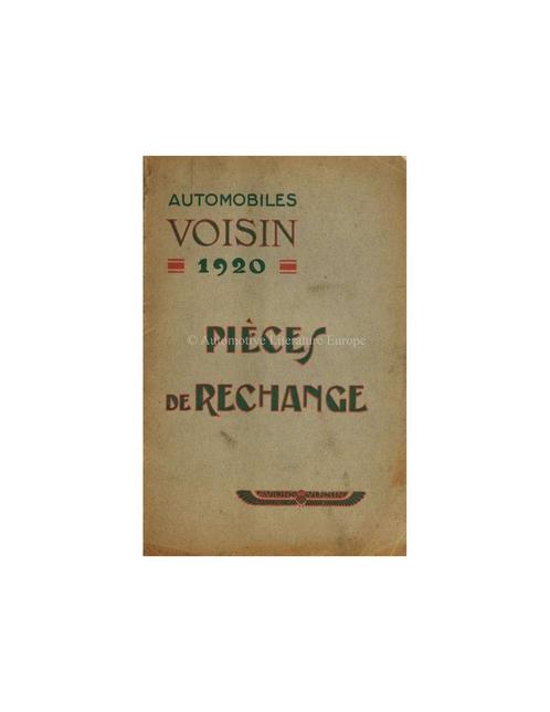 1920 VOISIN TYPE M1 ONDERDELENBOEK FRANS, Auto diversen, Handleidingen en Instructieboekjes
