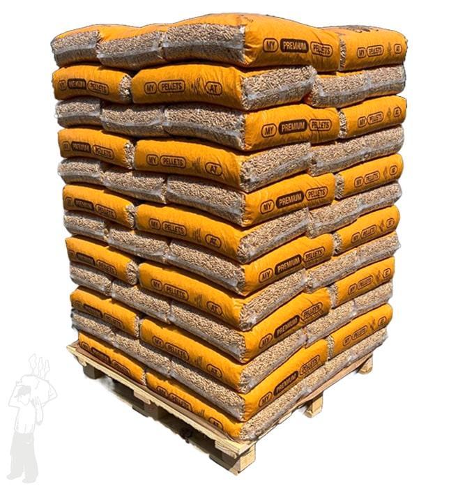 My Premium Pellets (1050 kg) | ENplus A1 houtpellets | 100%, Tuin en Terras, Haardhout, Minder dan 3 m³, Verzenden