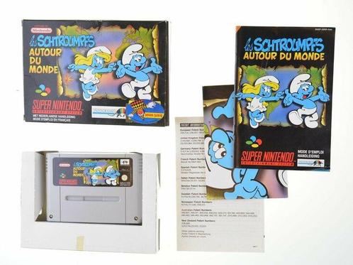 Les Schtroumpfs Autour Du Monde  (De Smurfen) [Super, Spelcomputers en Games, Games | Nintendo Super NES, Zo goed als nieuw, Ophalen of Verzenden