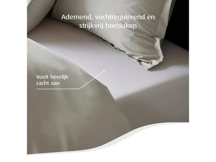 Home by TEMPUR® - Topper Hoeslaken - Strijkvrij - Wit 180 x, Huis en Inrichting, Woonaccessoires | Overige, Nieuw, Verzenden