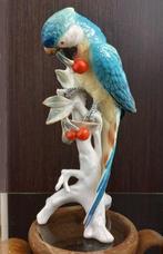 Karl Ens, Volkstedt - Figuur - Pappagallo su ramo di, Antiek en Kunst, Antiek | Glas en Kristal