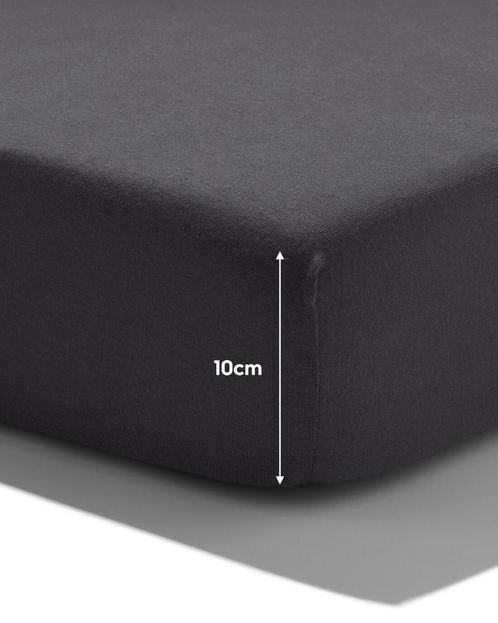 HEMA Topper hoeslaken zacht katoen 180x220 donkergrijs, Huis en Inrichting, Slaapkamer | Beddengoed, Nieuw, Verzenden