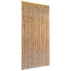 vidaXL Vliegengordijn 90x220 cm bamboe, Verzenden, Nieuw, Bruin