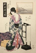 (de avondbel van de Sensoji-tempel) - Keisai Eisen