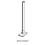 Opbouw standpaal 2 x 140 cm (enkele rij)