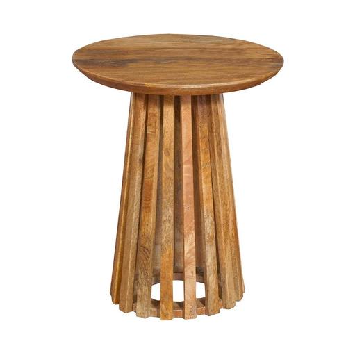 Salontafel Mangohout Rond Zara Small, Huis en Inrichting, Tafels | Salontafels, Nieuw, Overige houtsoorten, Rond, Verzenden