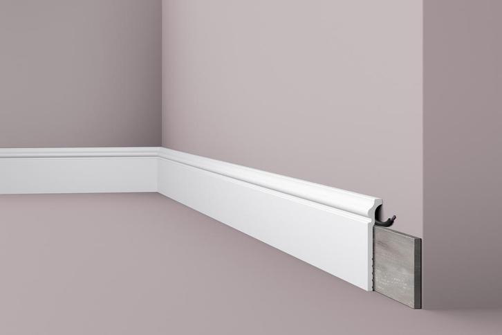 Wallstyl CF3 Overzetplint (120 x 22 mm), lengte 2 m, Doe-het-zelf en Verbouw, Plinten en Afwerking, Nieuw, Ophalen of Verzenden