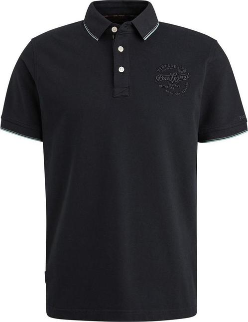 PME Legend Poloshirt Piqué Logo Navy maat L Heren, Kleding | Heren, Polo's, Blauw, Nieuw, Maat 52/54 (L), Verzenden