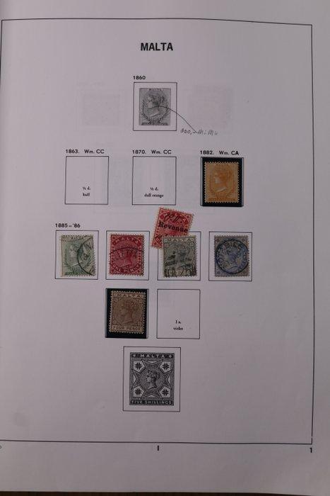 Malta 1882/1991 - Gevorderde collectie in Davo standaard, Postzegels en Munten, Postzegels | Europa | UK