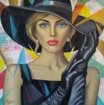 Yuri Denissov - Blue-eyed lady. Œuvre originale, fait à la