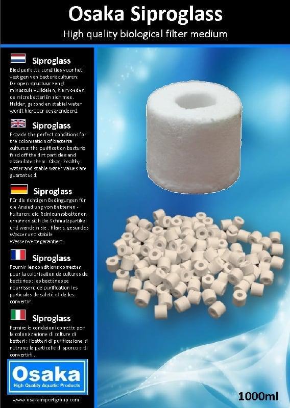Osaka Siproglass 2000ml biologisch filtermateriaal, Dieren en Toebehoren, Vissen | Aquaria en Toebehoren, Filter of Co2, Nieuw