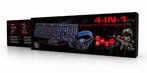 GMB Gaming Kit 4-in-1 Ghost (keyboard+muis+mat+headset), Nieuw